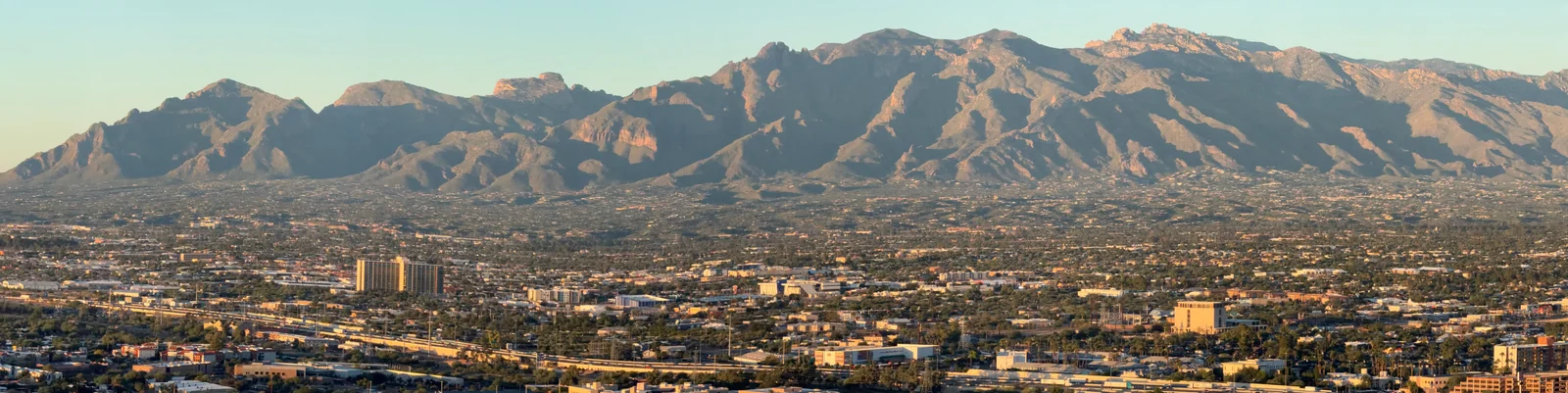 Tucson with the Catalina Mountains in the background