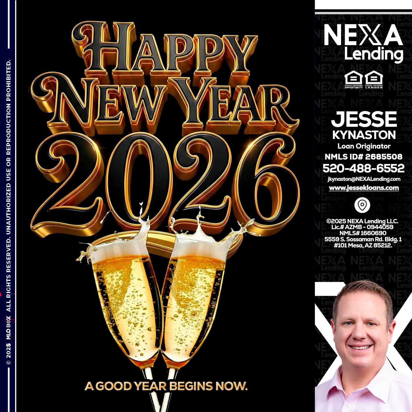 happy new year 2026 - Jesse Kynaston -Loan Originator