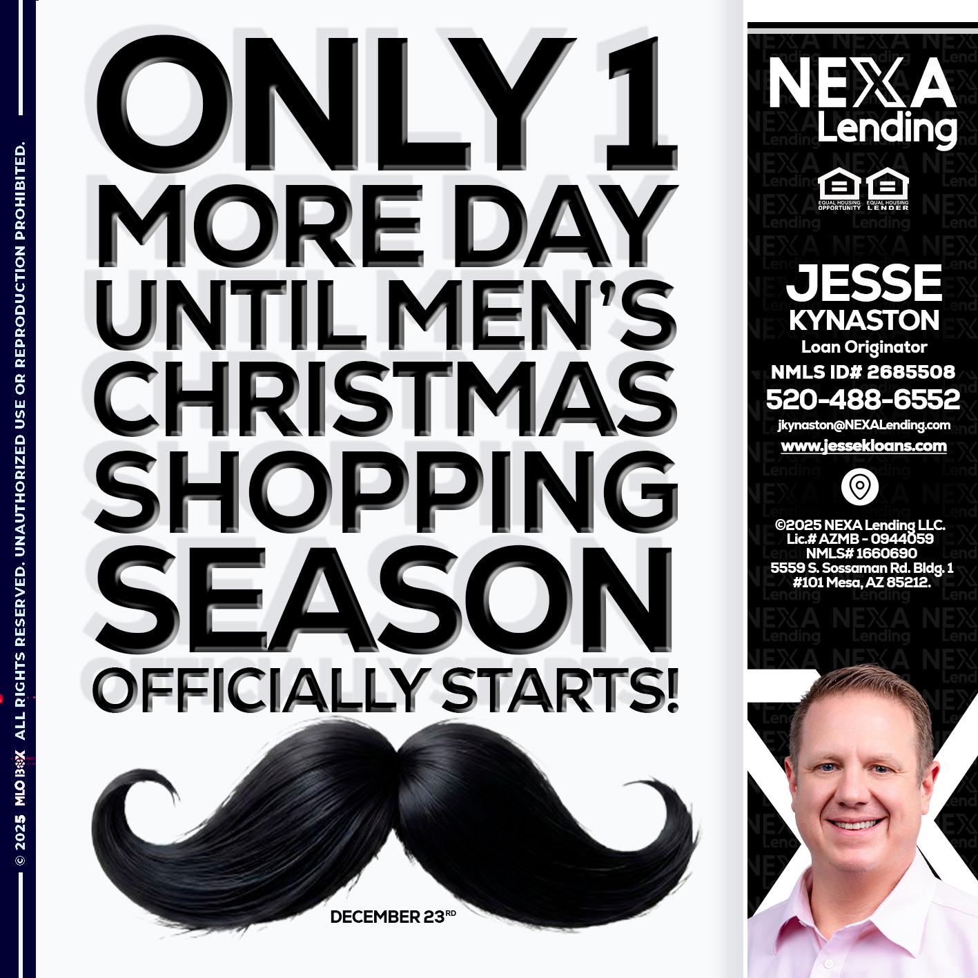 ONLY 1 DAY - Jesse Kynaston -Loan Originator