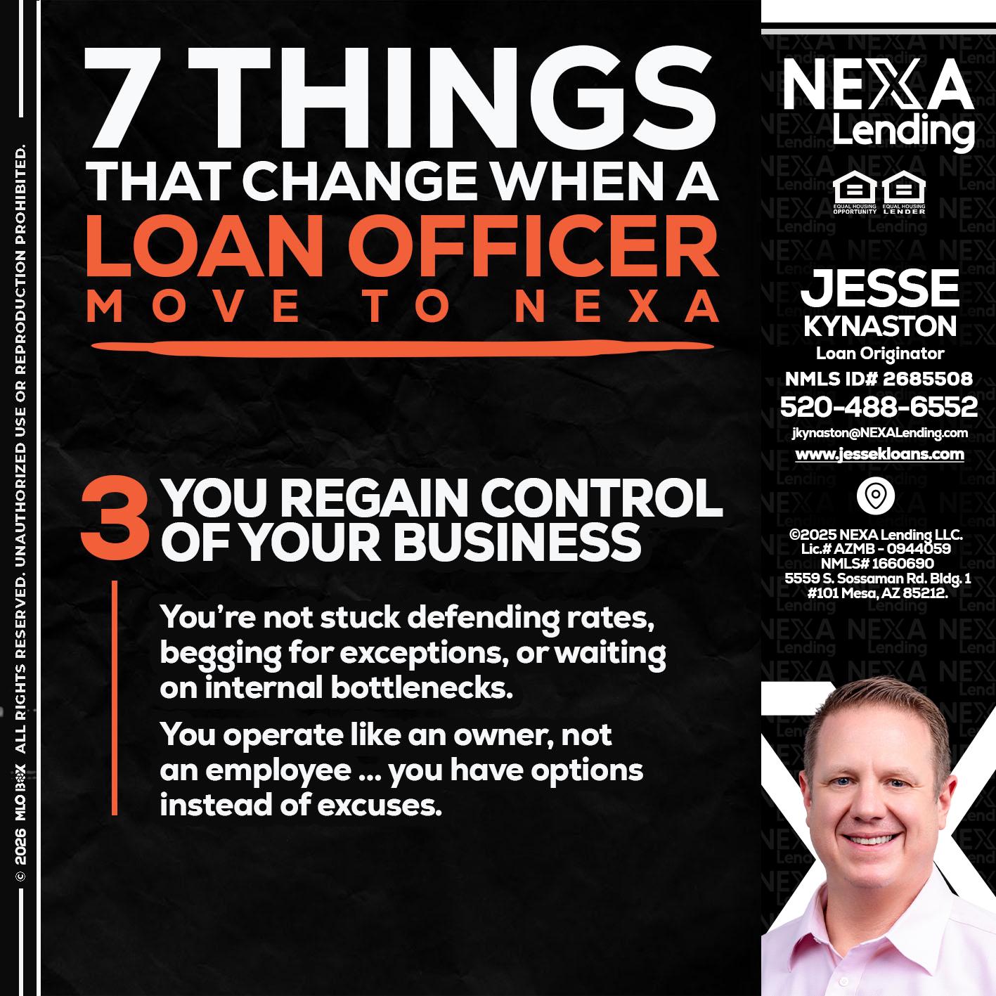 7 things (3) - Jesse Kynaston -Loan Originator