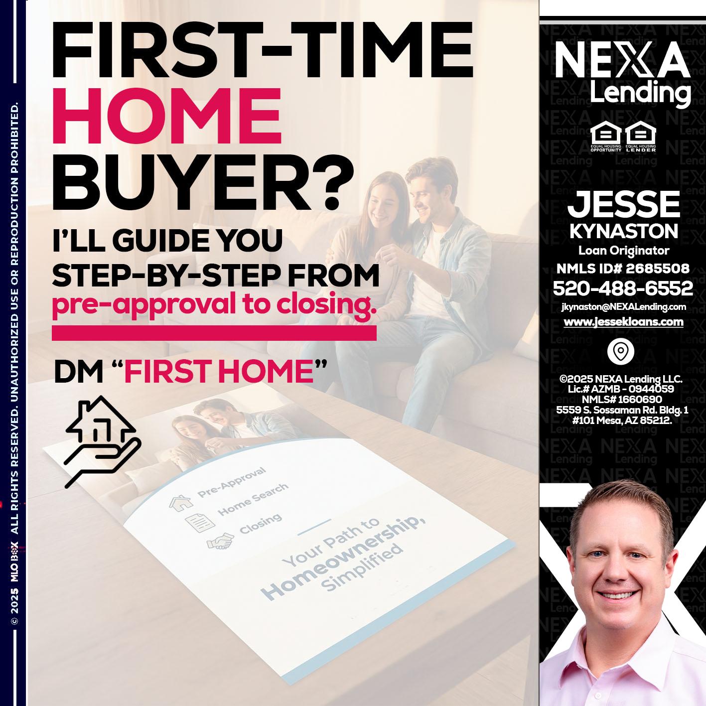 first time home buyer - Jesse Kynaston -Loan Originator