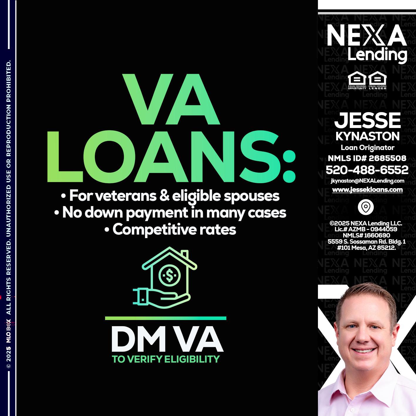 VA LOANS - Jesse Kynaston -Loan Originator