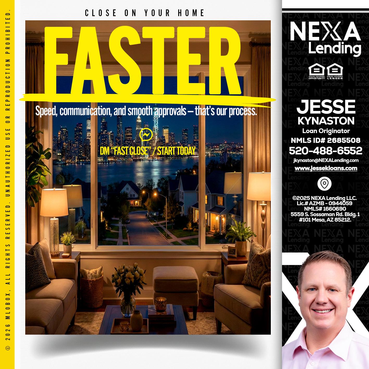 FASTER - Jesse Kynaston -Loan Originator
