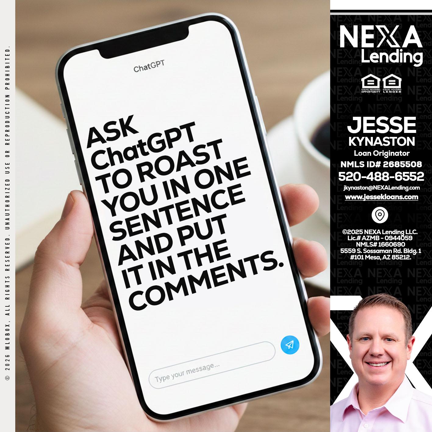 ask chatgpt - Jesse Kynaston -Loan Originator