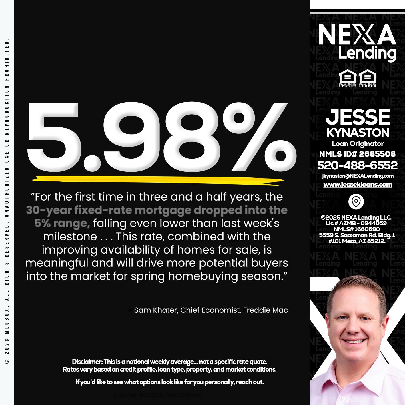 5.98% - Jesse Kynaston -Loan Originator