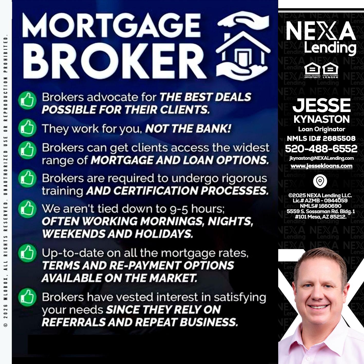 MORTGAGE BROKER - Jesse Kynaston -Loan Originator