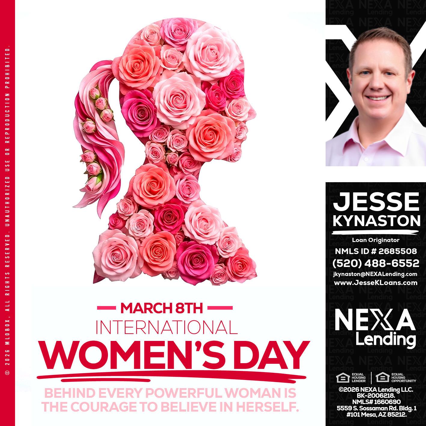 MARCH 8TH - Jesse Kynaston -Loan Originator