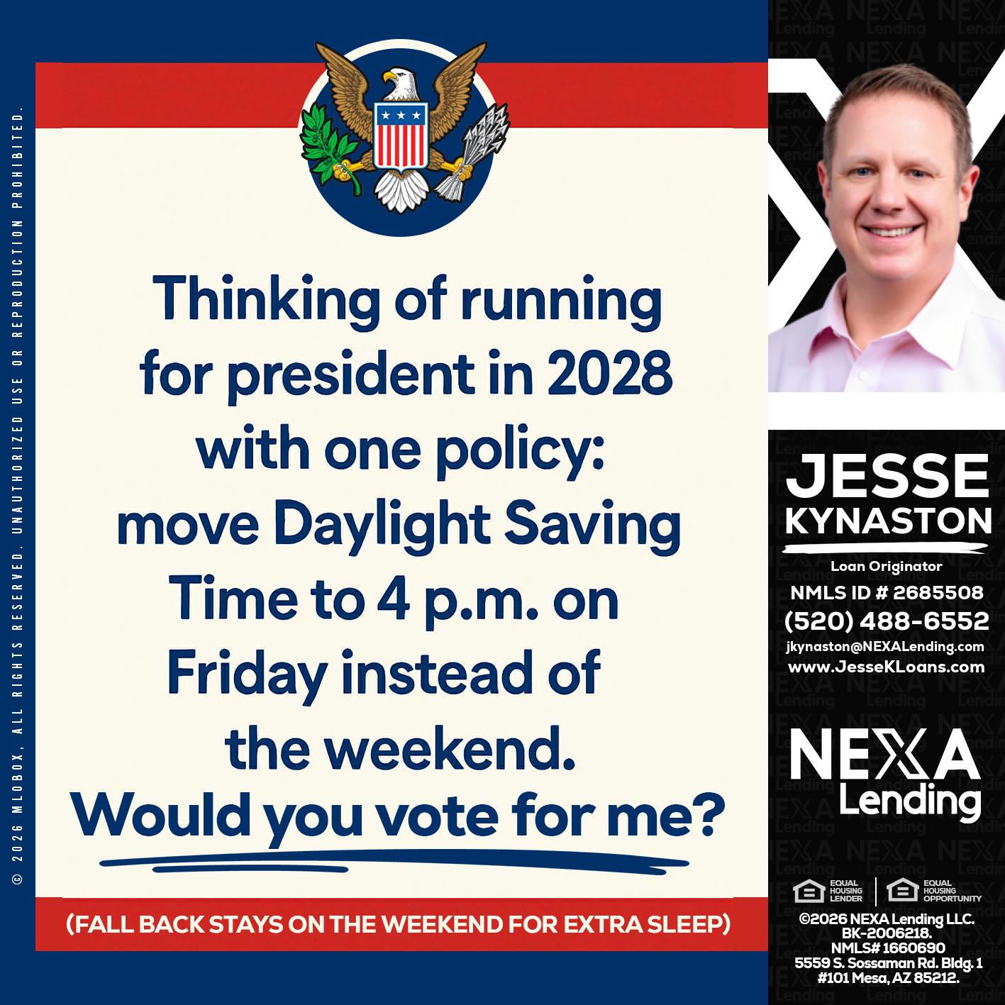 THINKING OF RUNING - Jesse Kynaston -Loan Originator