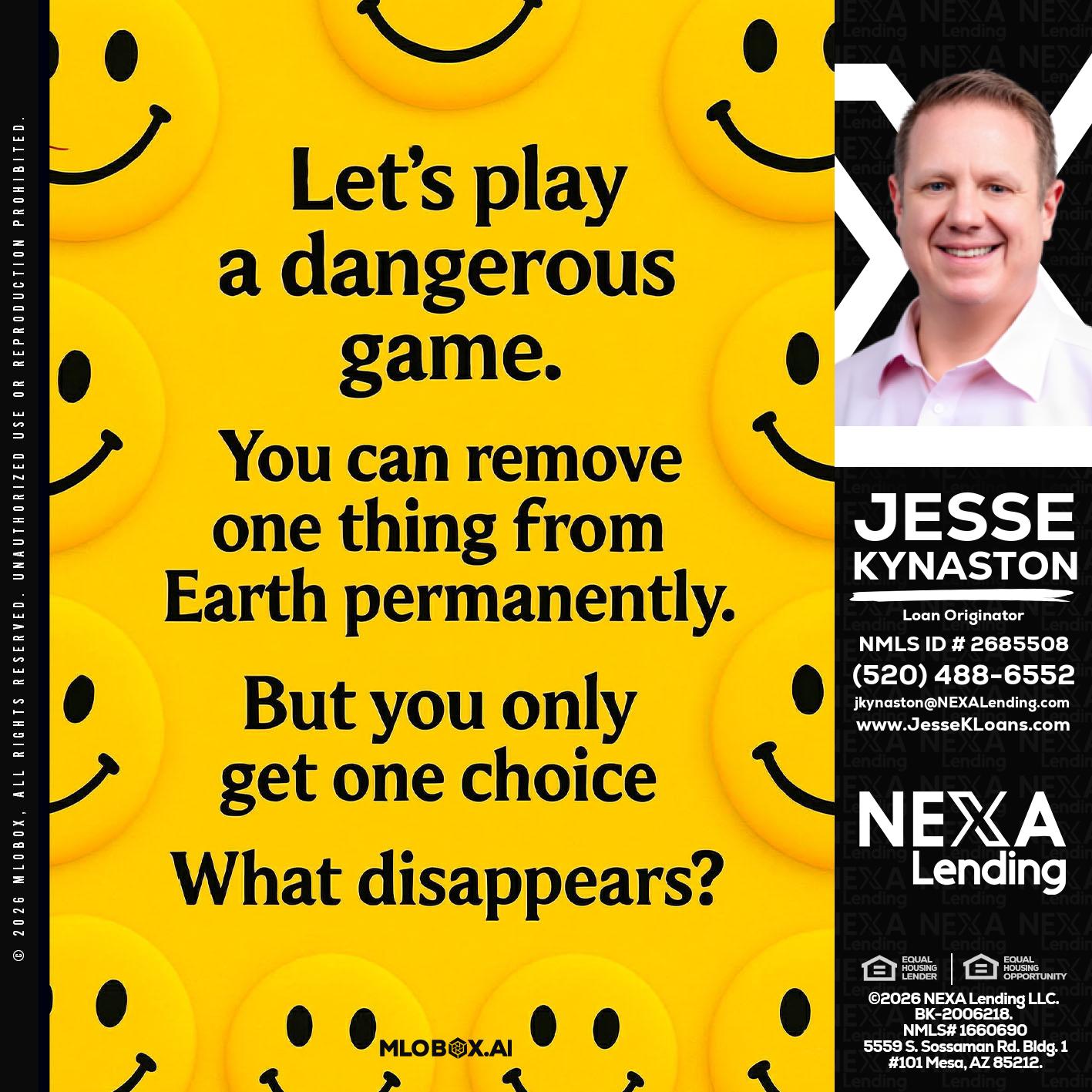 LETS PLAY - Jesse Kynaston -Loan Originator