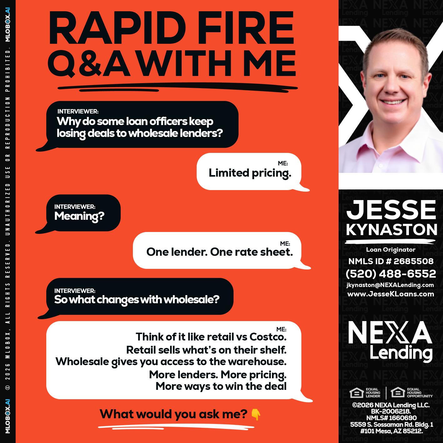 Q&A - Jesse Kynaston -Loan Originator