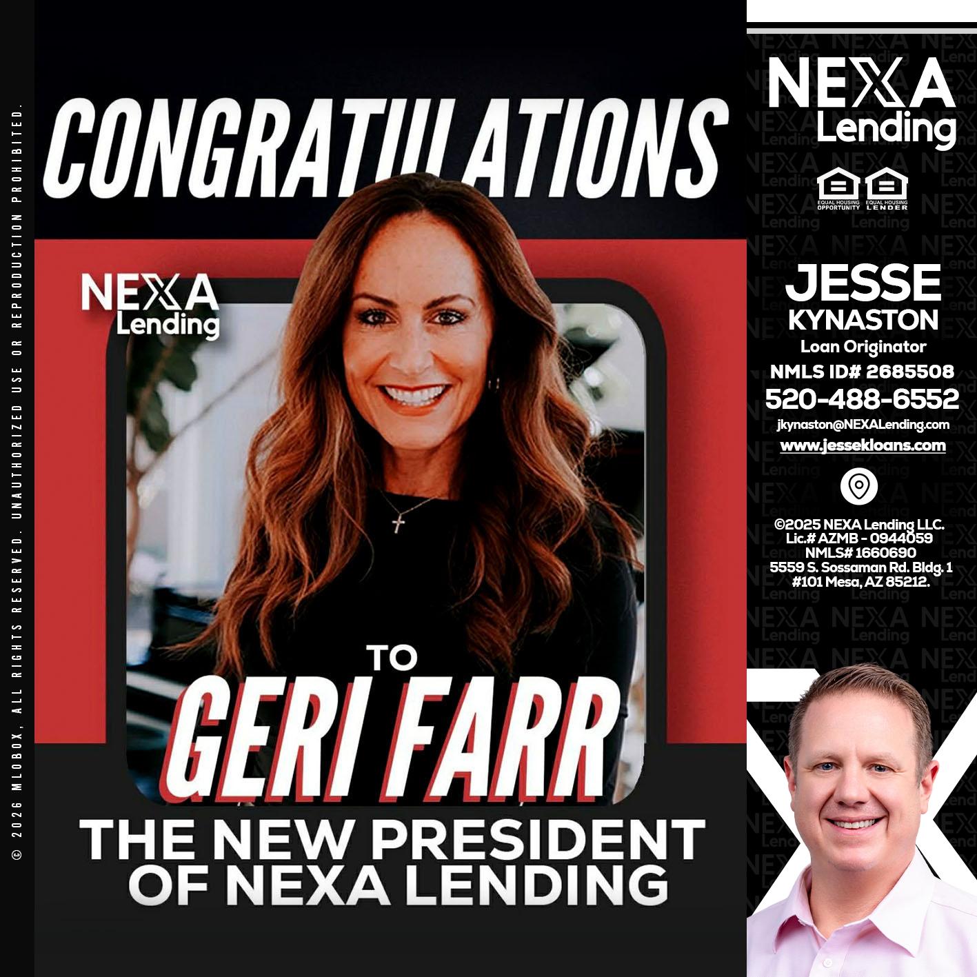 CONGRATULATIONS - Jesse Kynaston -Loan Originator