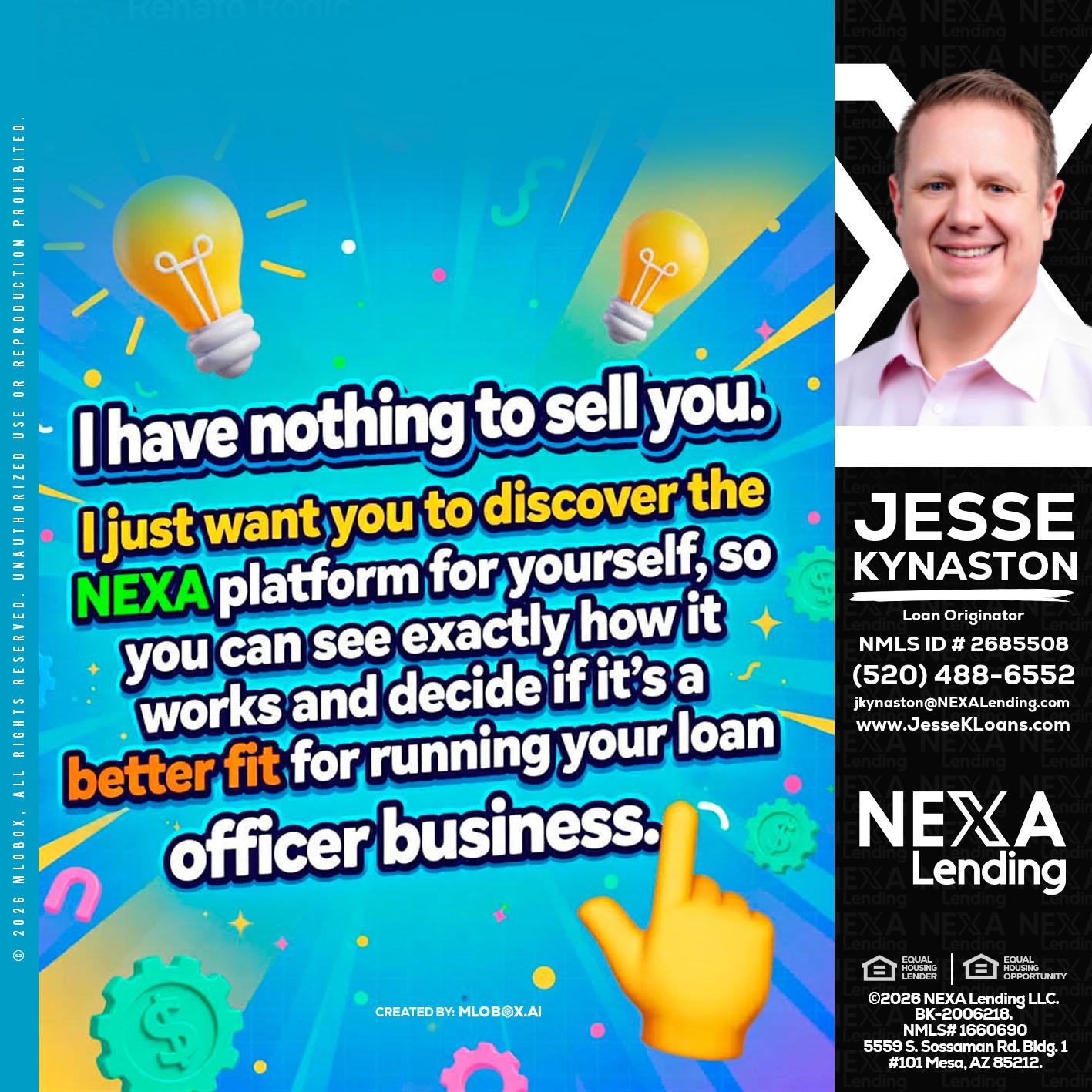 I HAVE NOTHING - Jesse Kynaston -Loan Originator