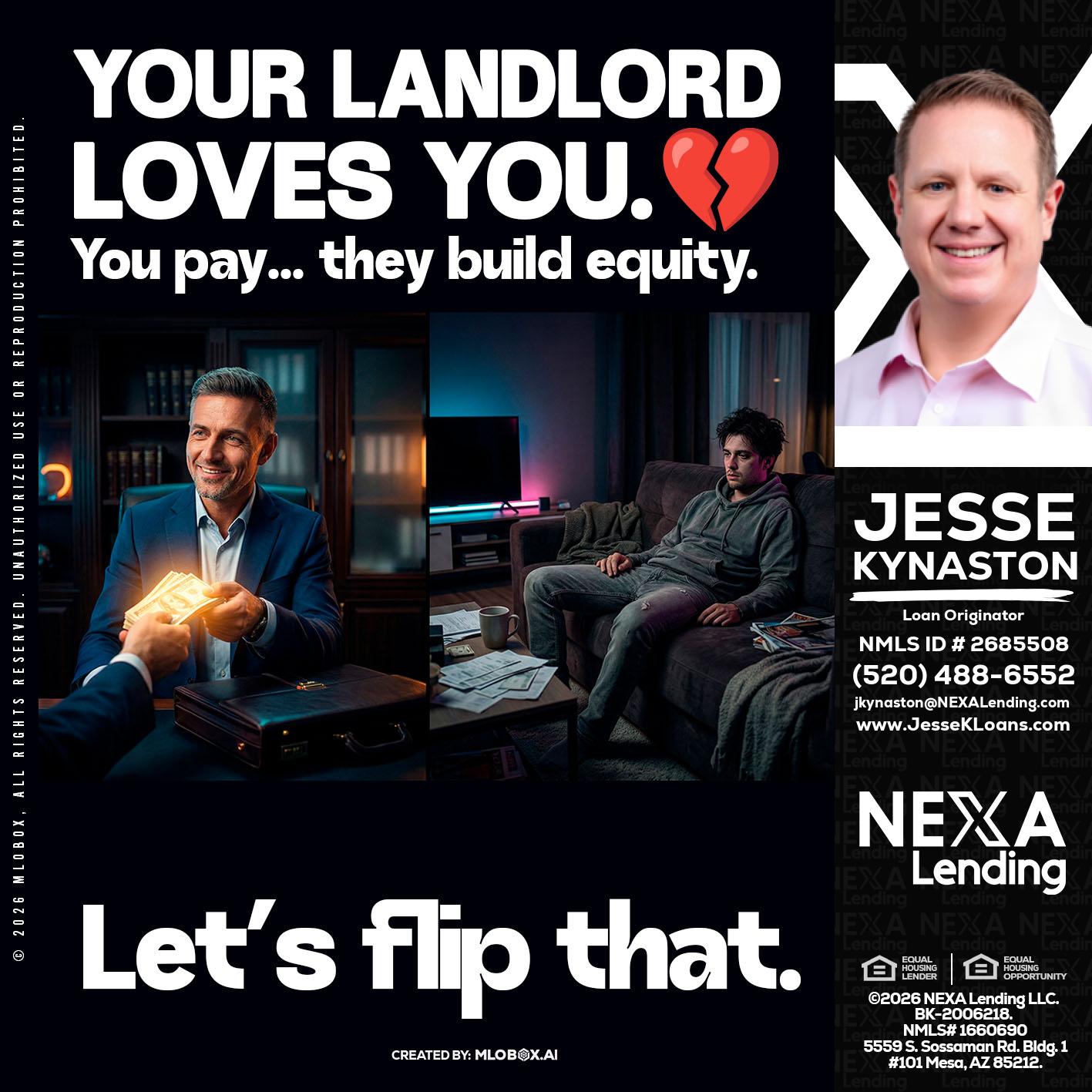 your landlord - Jesse Kynaston -Loan Originator