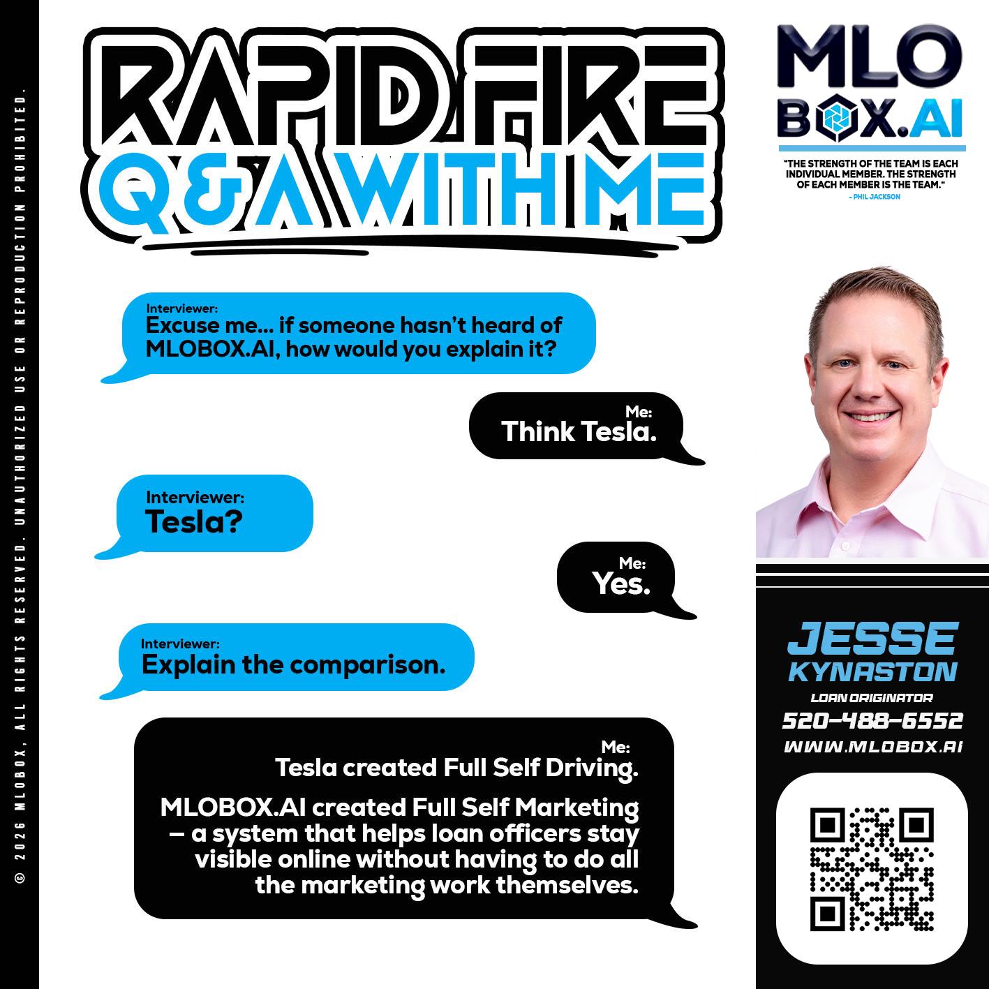 RAPID FIRE Q&A - Jesse Kynaston -Loan Originator