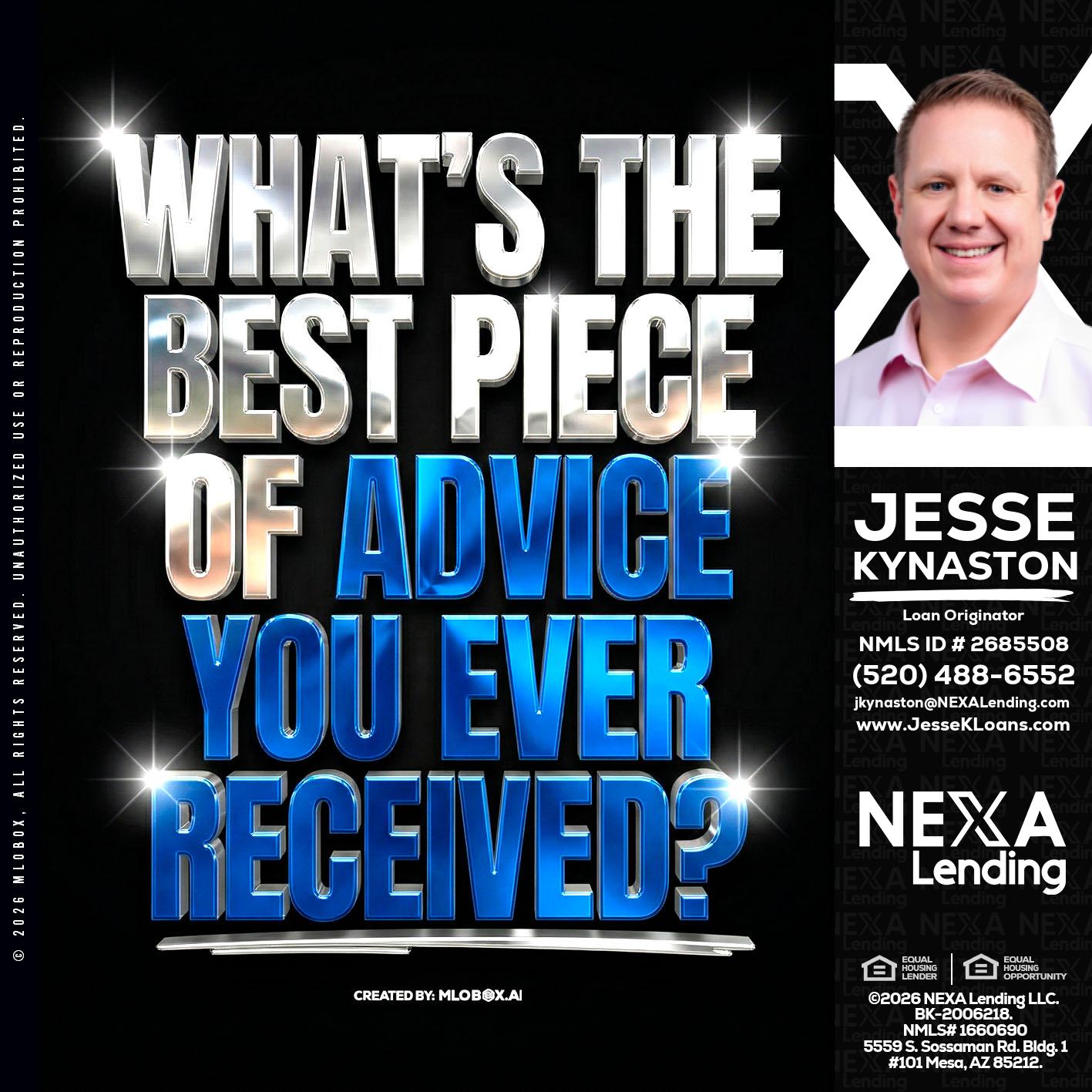 WHATS THE BEST - Jesse Kynaston -Loan Originator