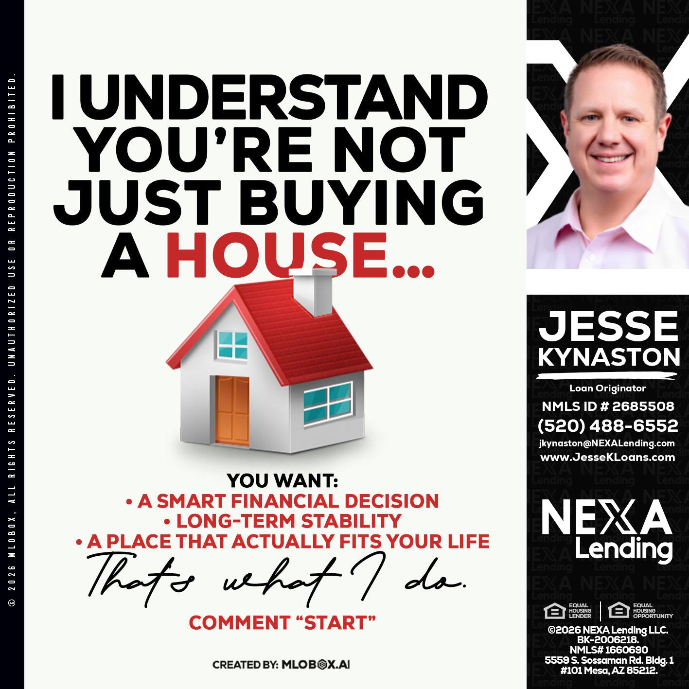 I UNDERSTAND - Jesse Kynaston -Loan Originator