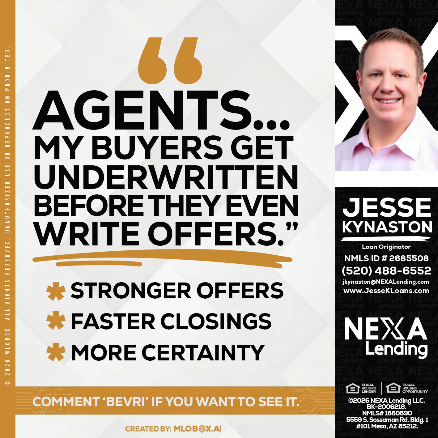 agents - Jesse Kynaston -Loan Originator