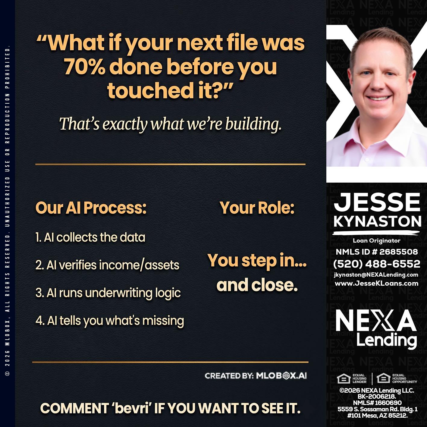 WHAT IF YOUR - Jesse Kynaston -Loan Originator