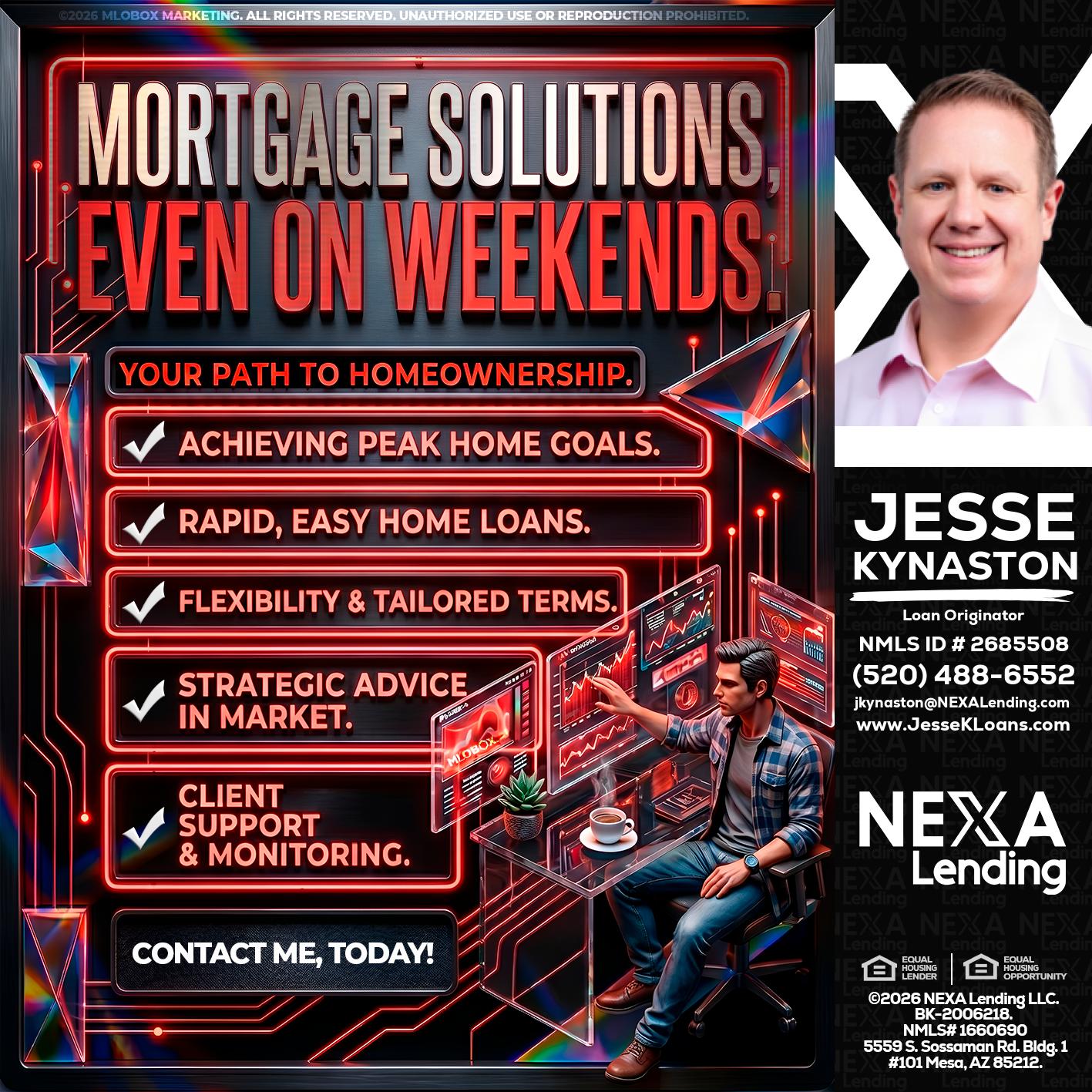 WEEKEND SOLUTIONS - Jesse Kynaston -Loan Originator