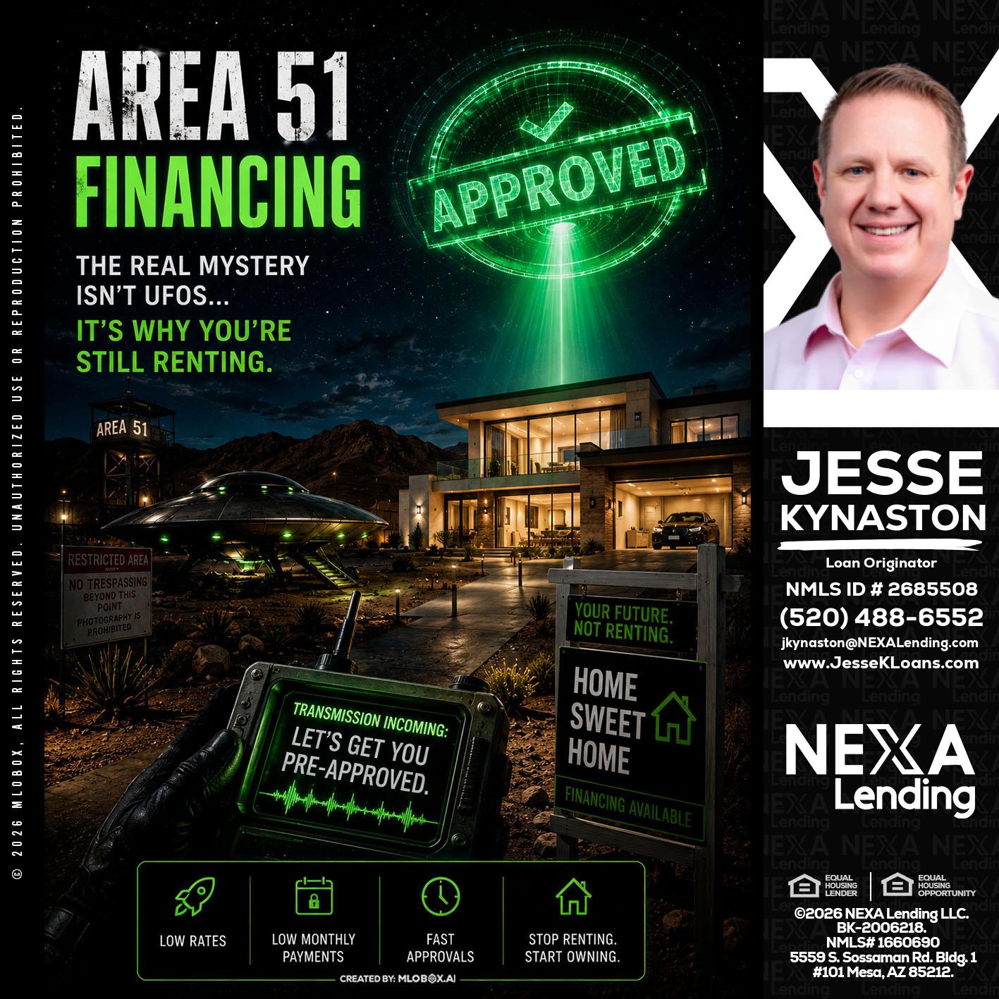 AREA 51 - Jesse Kynaston -Loan Originator