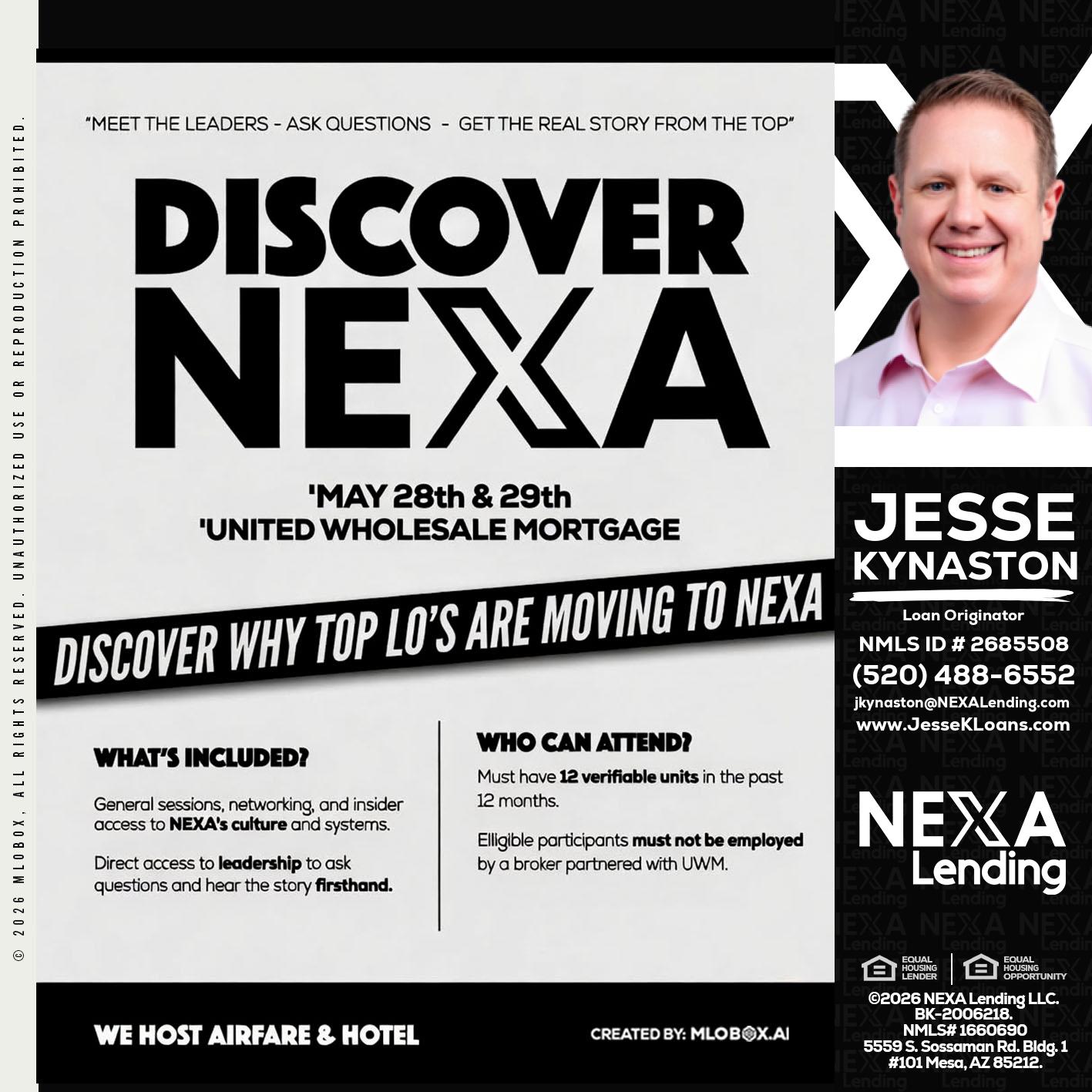 DISCOVER NEXA - Jesse Kynaston -Loan Originator