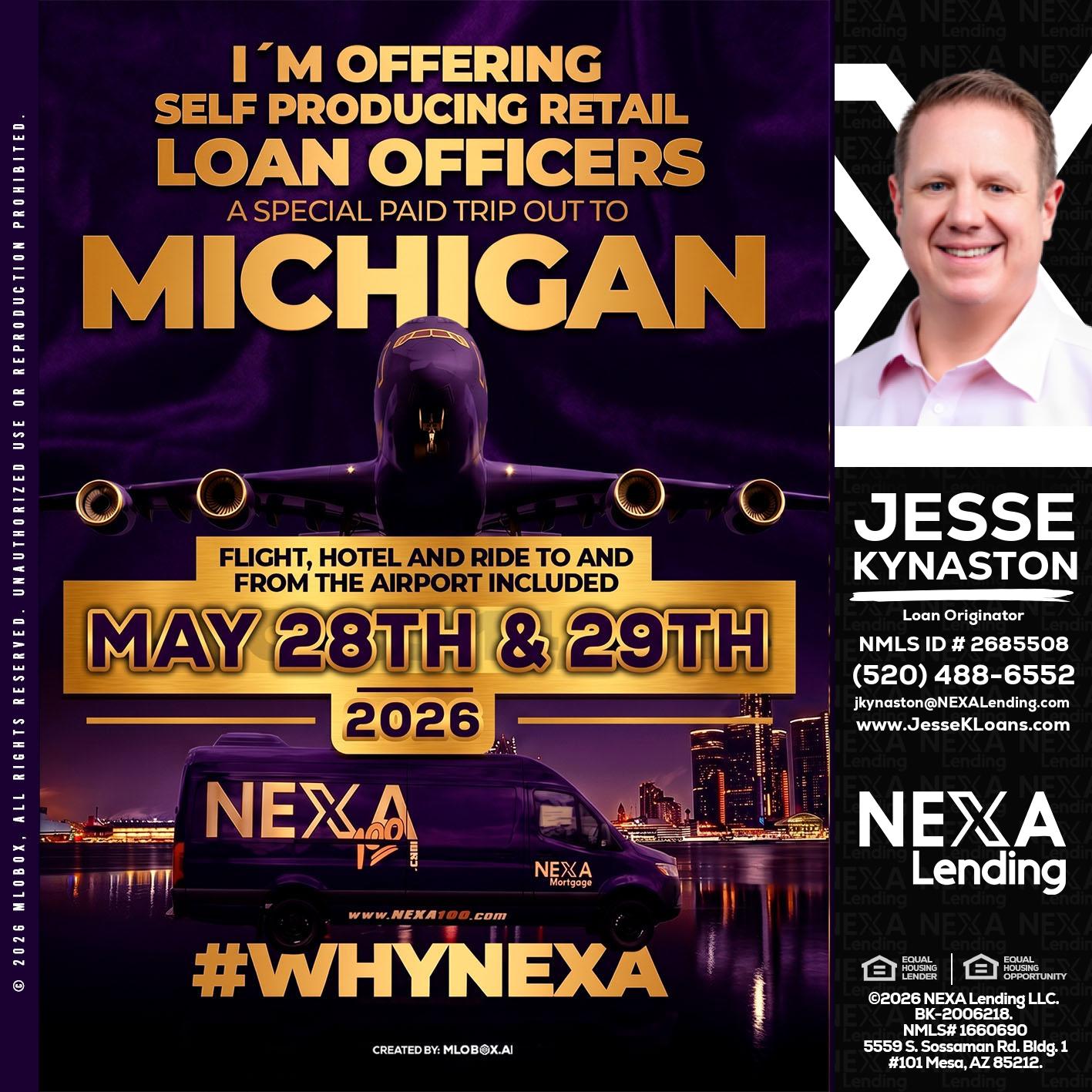 MICHIGAN - Jesse Kynaston -Loan Originator