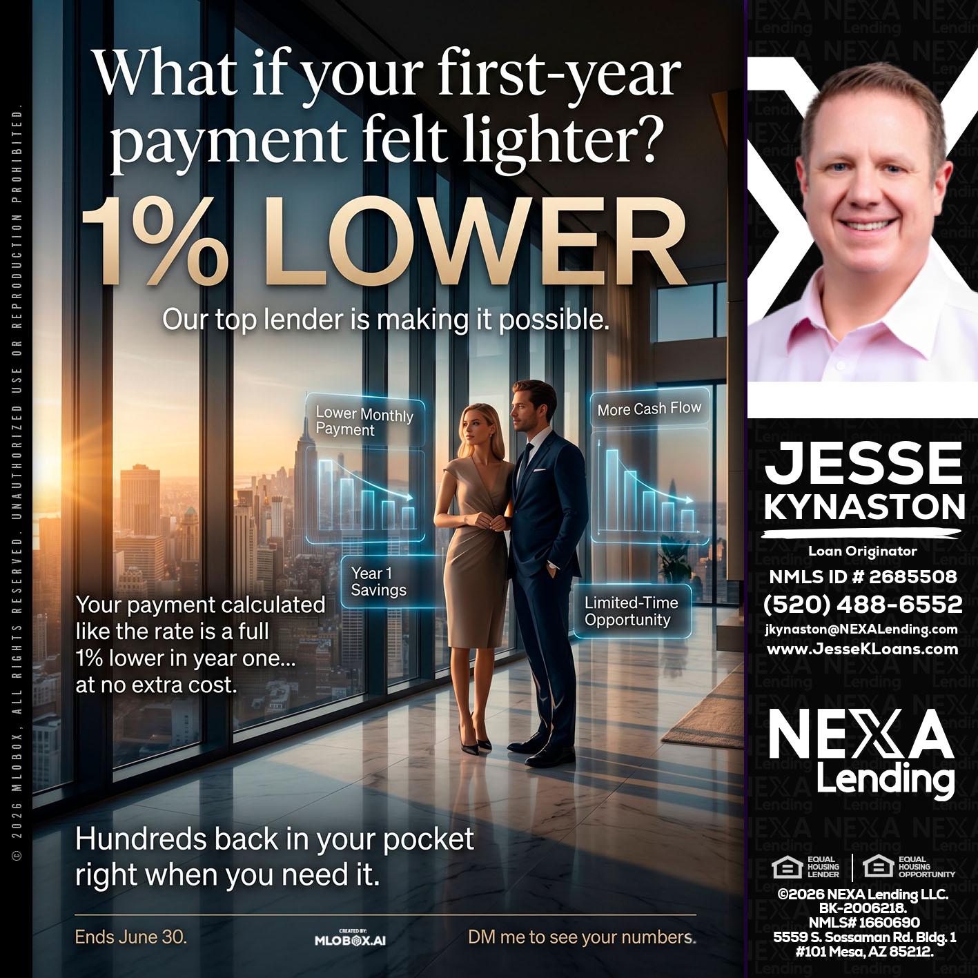 1% LOWER - Jesse Kynaston -Loan Originator
