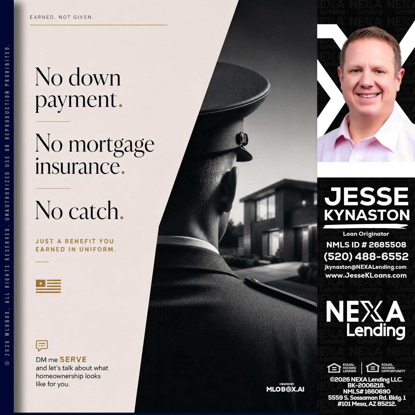 NO DOWN PAYMENT - Jesse Kynaston -Loan Originator