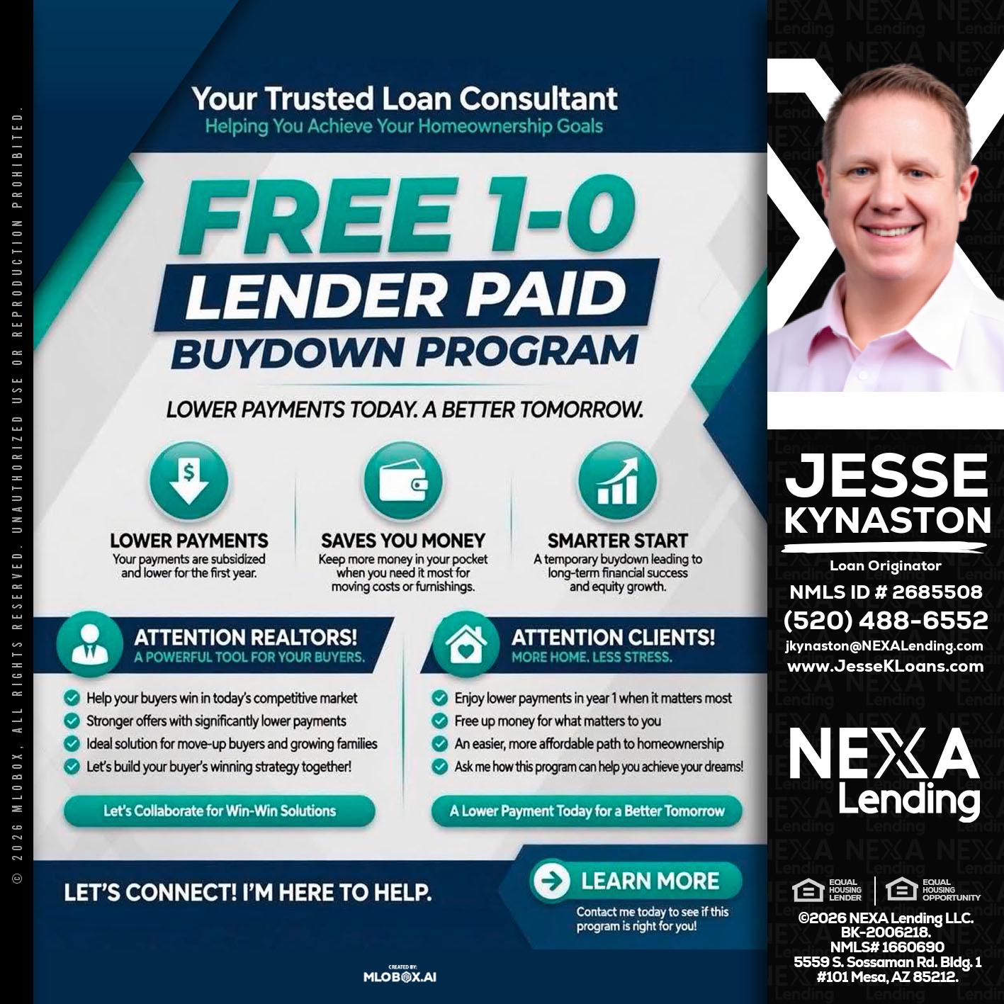 FREE 1-0 - Jesse Kynaston -Loan Originator
