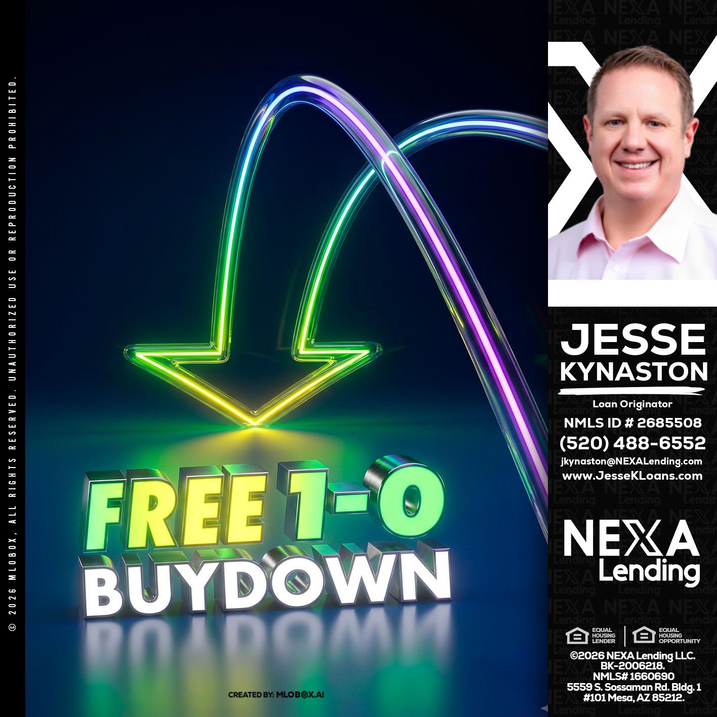 FREE 1-0 BUYDOWN - Jesse Kynaston -Loan Originator