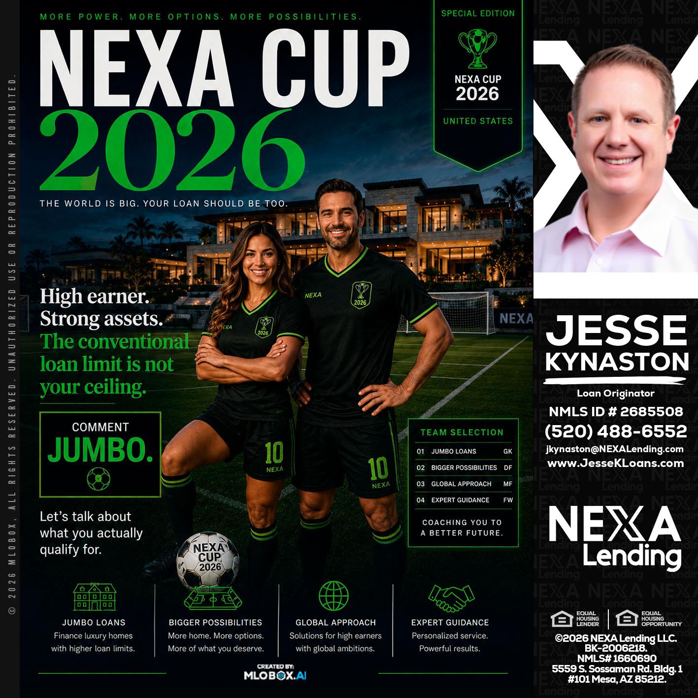 NEXA CUP 2026 - Jesse Kynaston -Loan Originator
