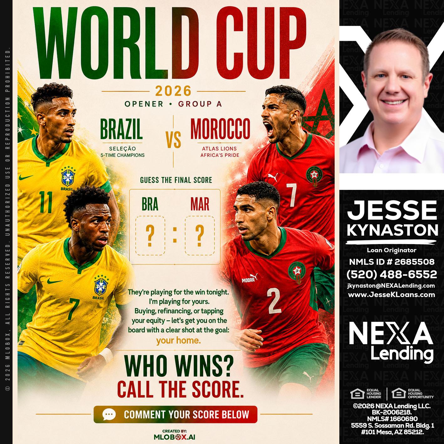 WORLD CUP - Jesse Kynaston -Loan Originator