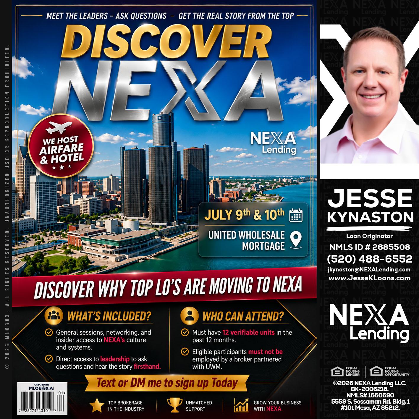 DISCOVER NEXA - Jesse Kynaston -Loan Originator
