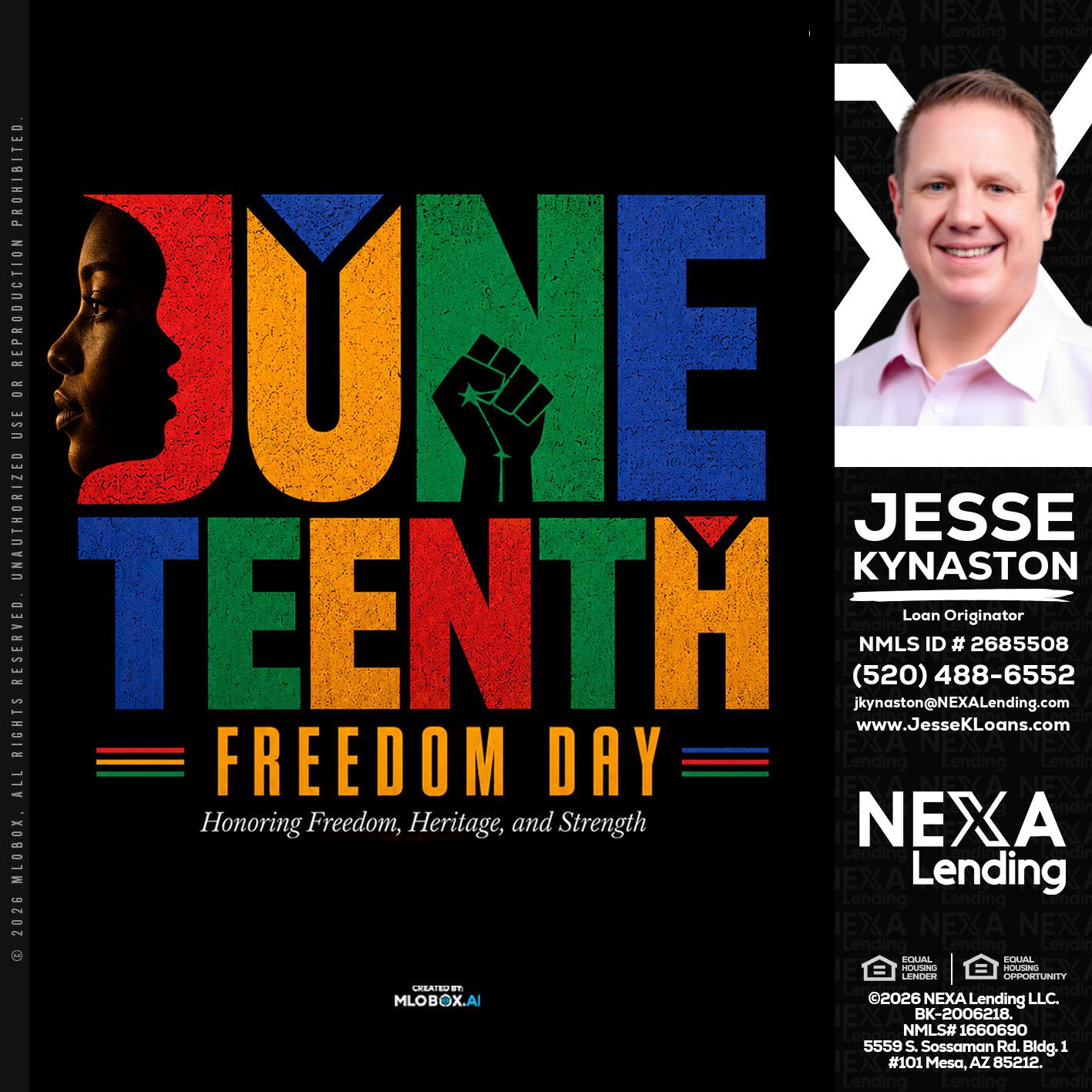 Juneteenth - Jesse Kynaston -Loan Originator