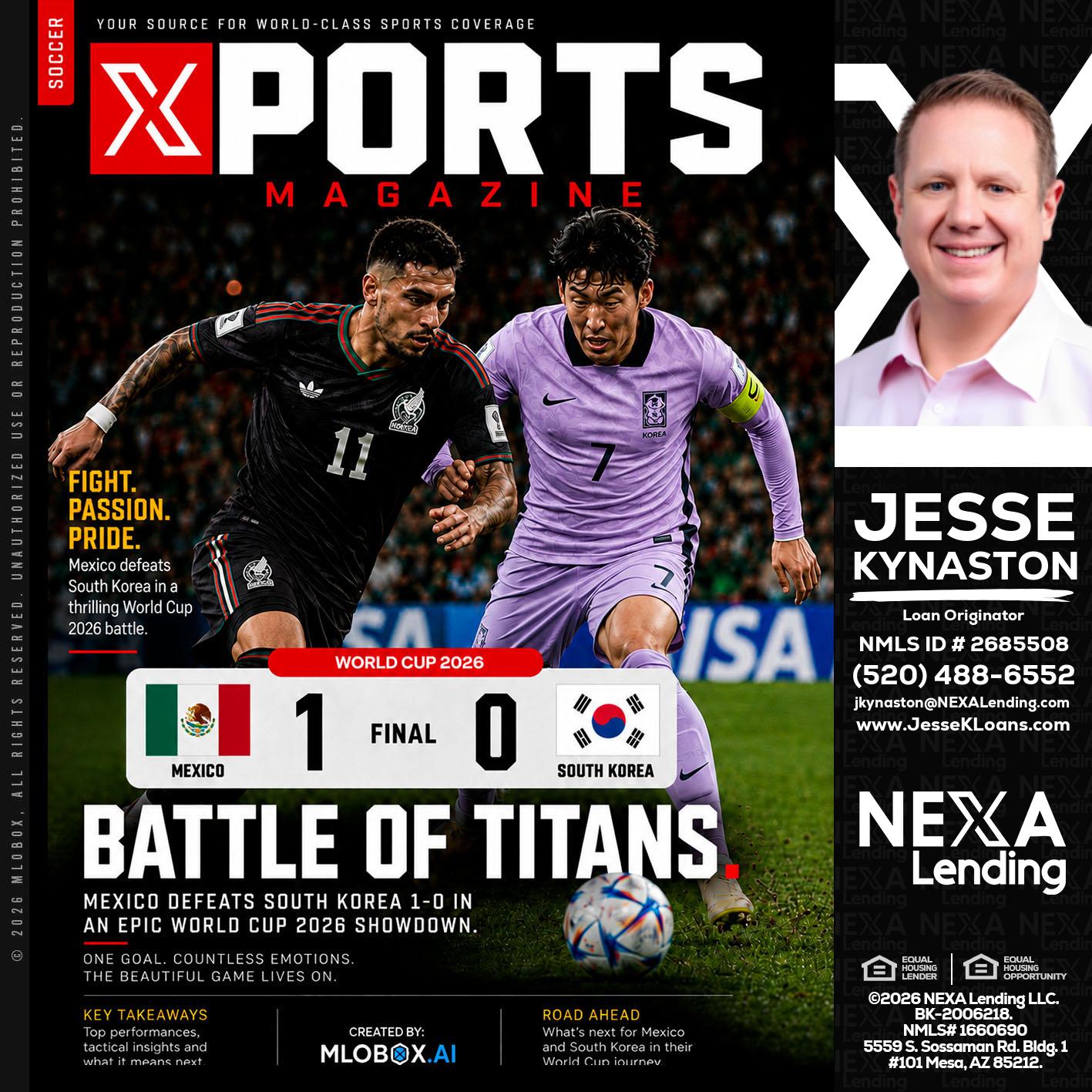 XPORTS MAGAZINE - Jesse Kynaston -Loan Originator