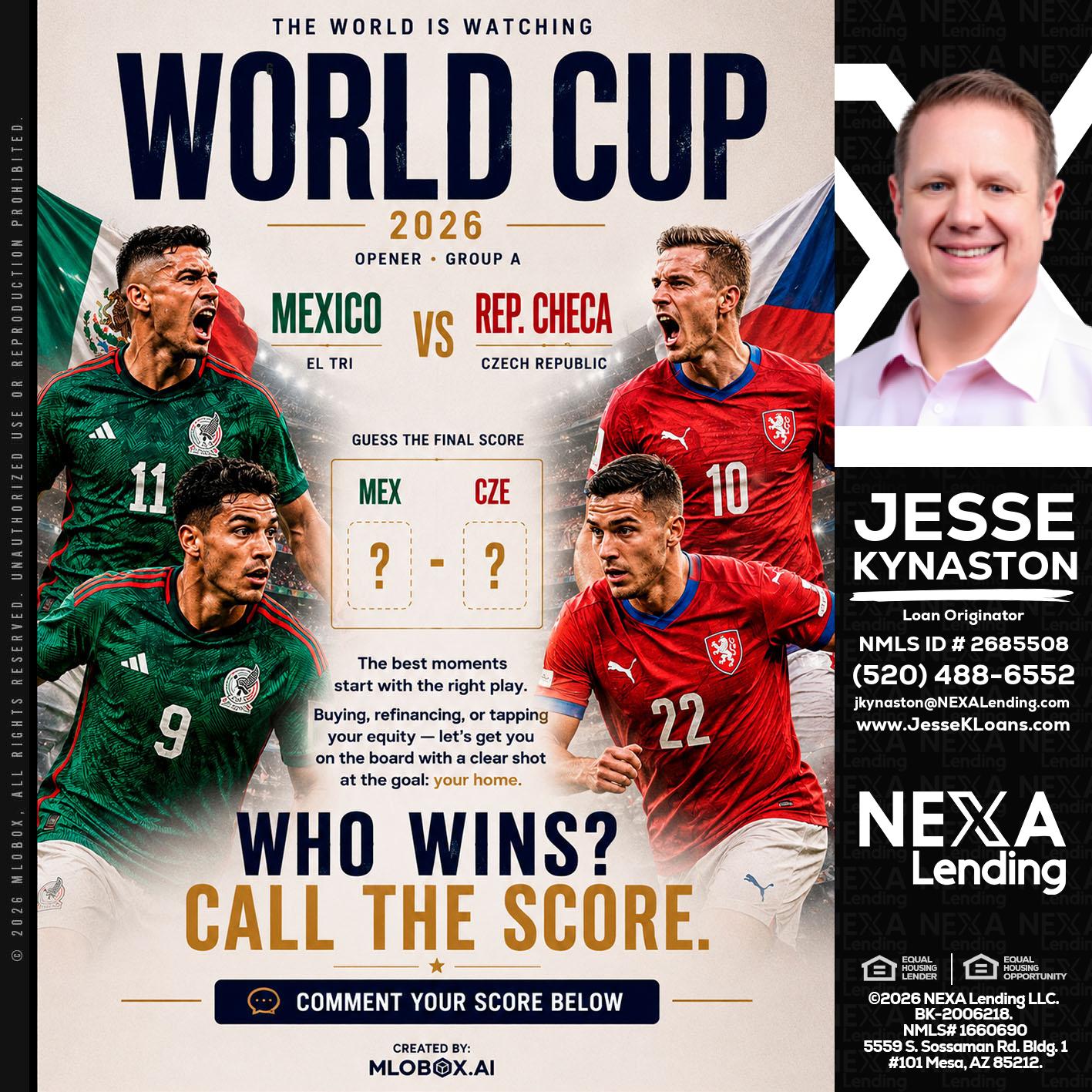 WORLD CUP 2026 - Jesse Kynaston -Loan Originator