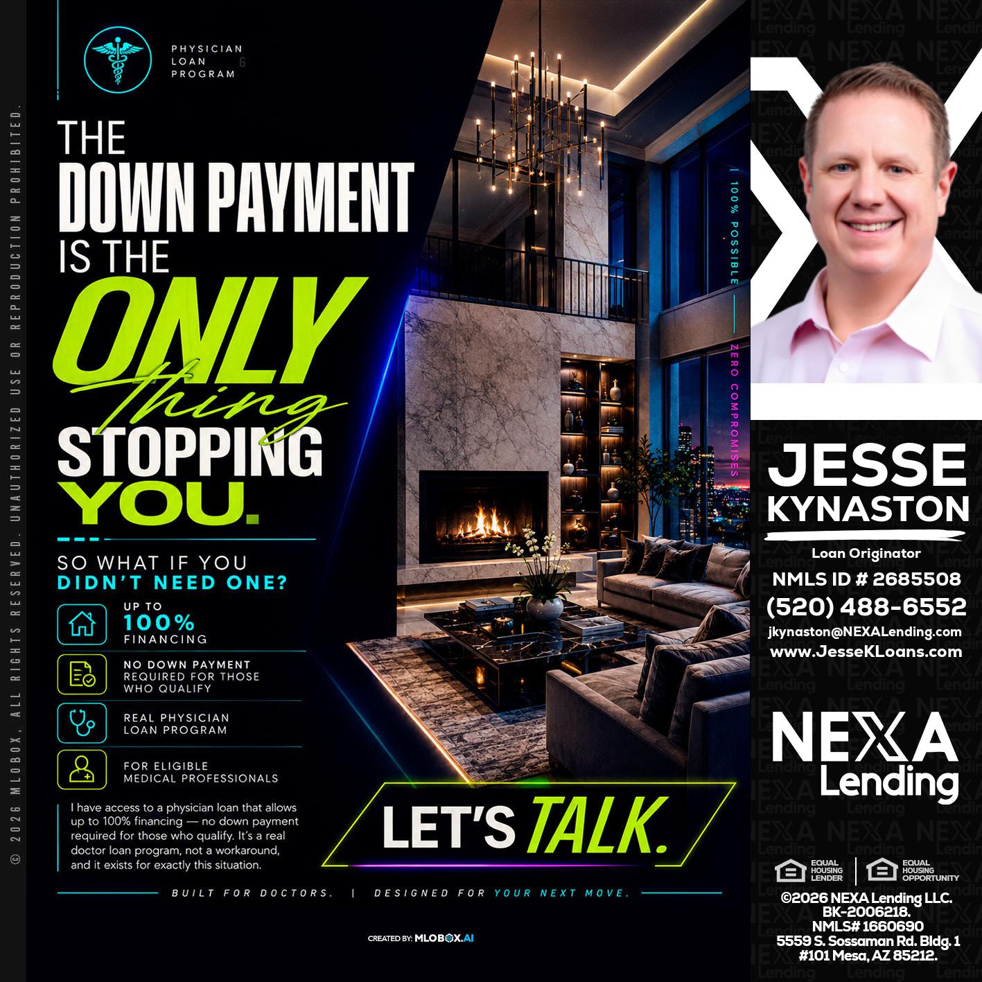 THE DOWN PAYMENT - Jesse Kynaston -Loan Originator