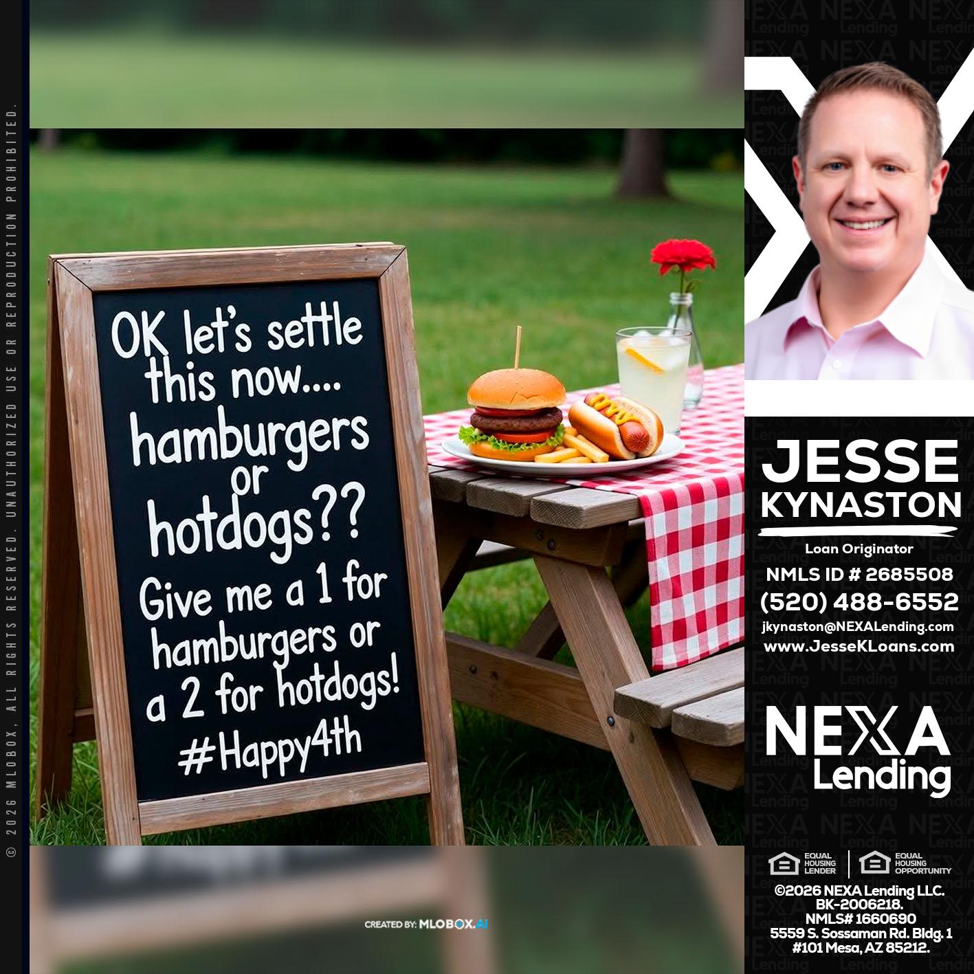 let settle this - Jesse Kynaston -Loan Originator