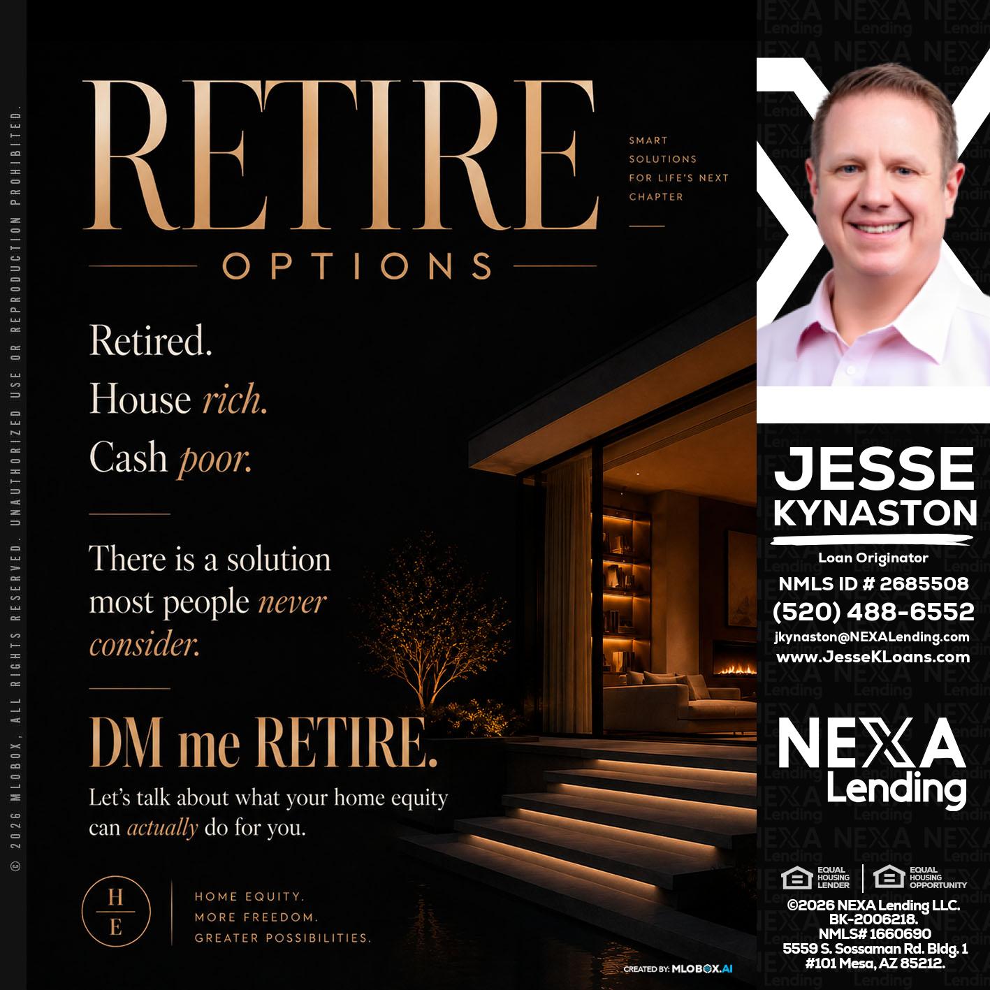 RETIRE LOANS - Jesse Kynaston -Loan Originator