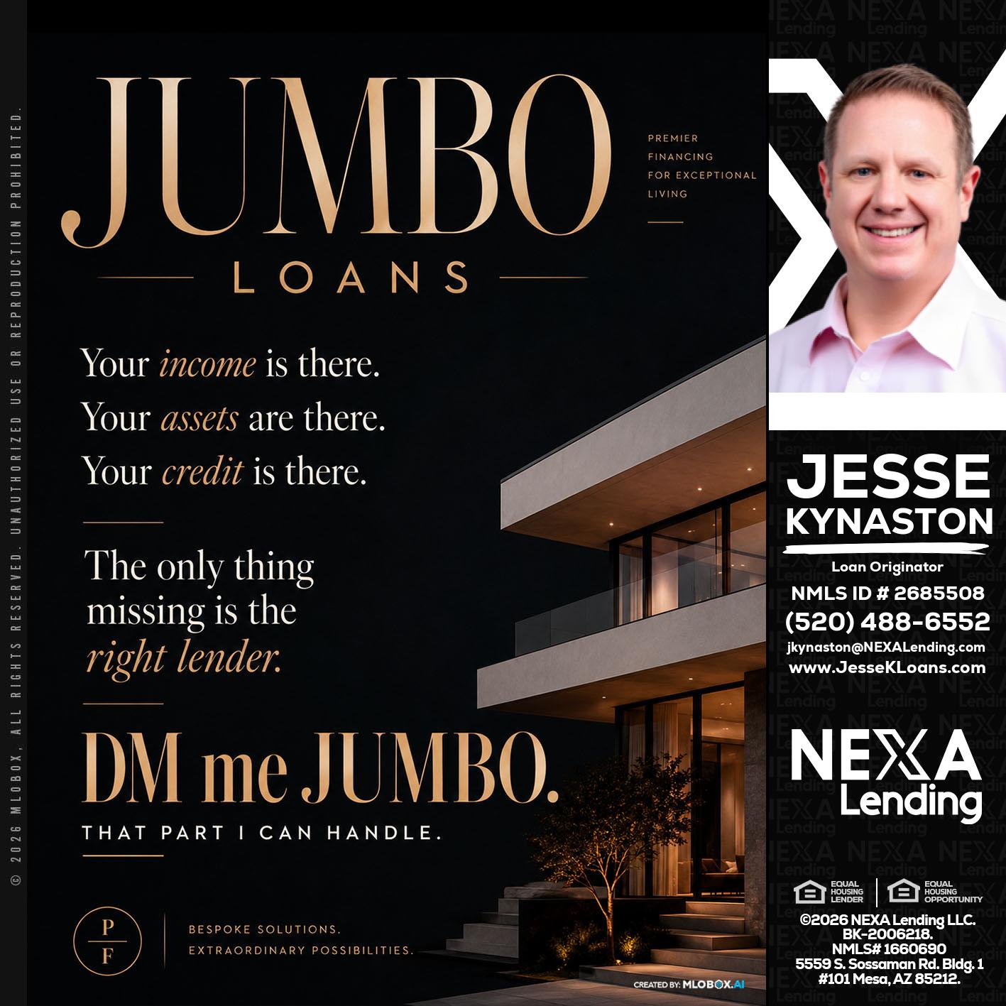 JUMBO LOANS - Jesse Kynaston -Loan Originator