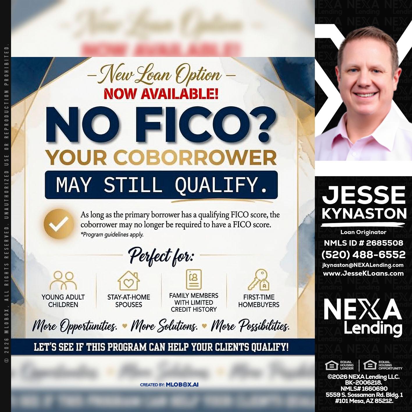 NO FICO? - Jesse Kynaston -Loan Originator