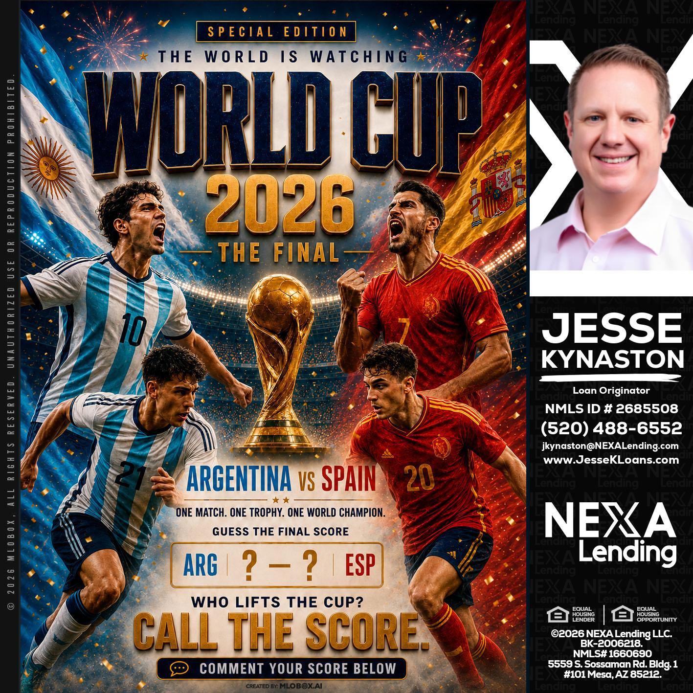 World Cup 2026 finals - Jesse Kynaston -Loan Originator