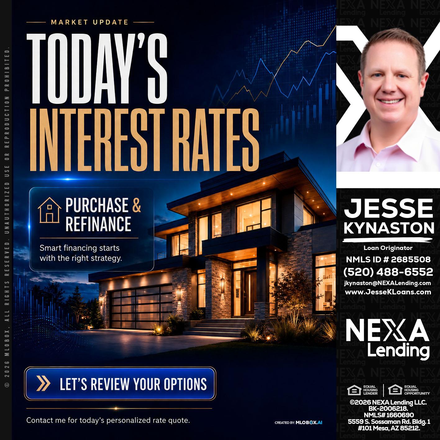 TODAYS RATES - Jesse Kynaston -Loan Originator