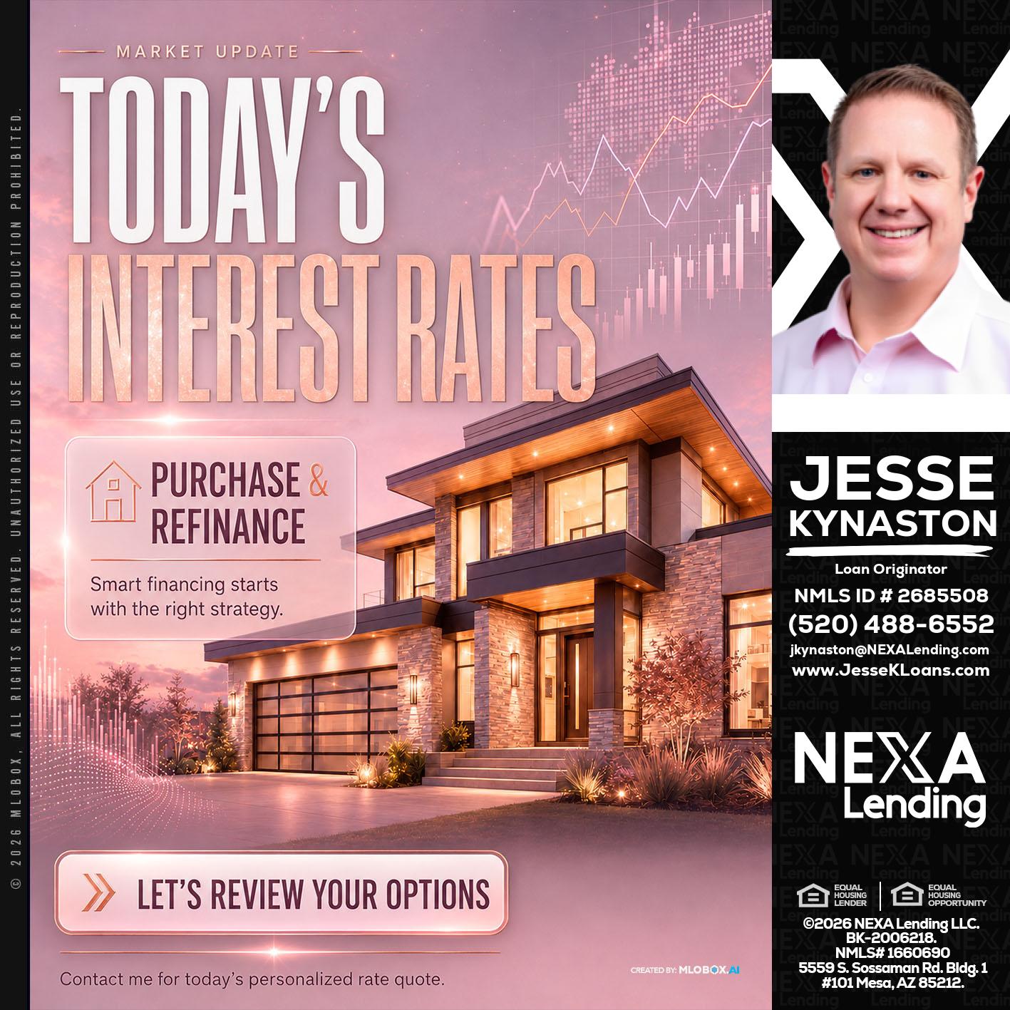 todays interest rates - Jesse Kynaston -Loan Originator