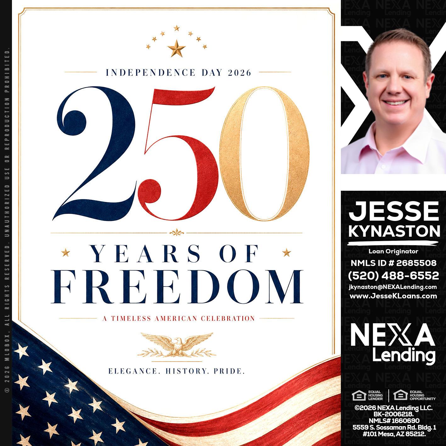 250 YEARS - Jesse Kynaston -Loan Originator