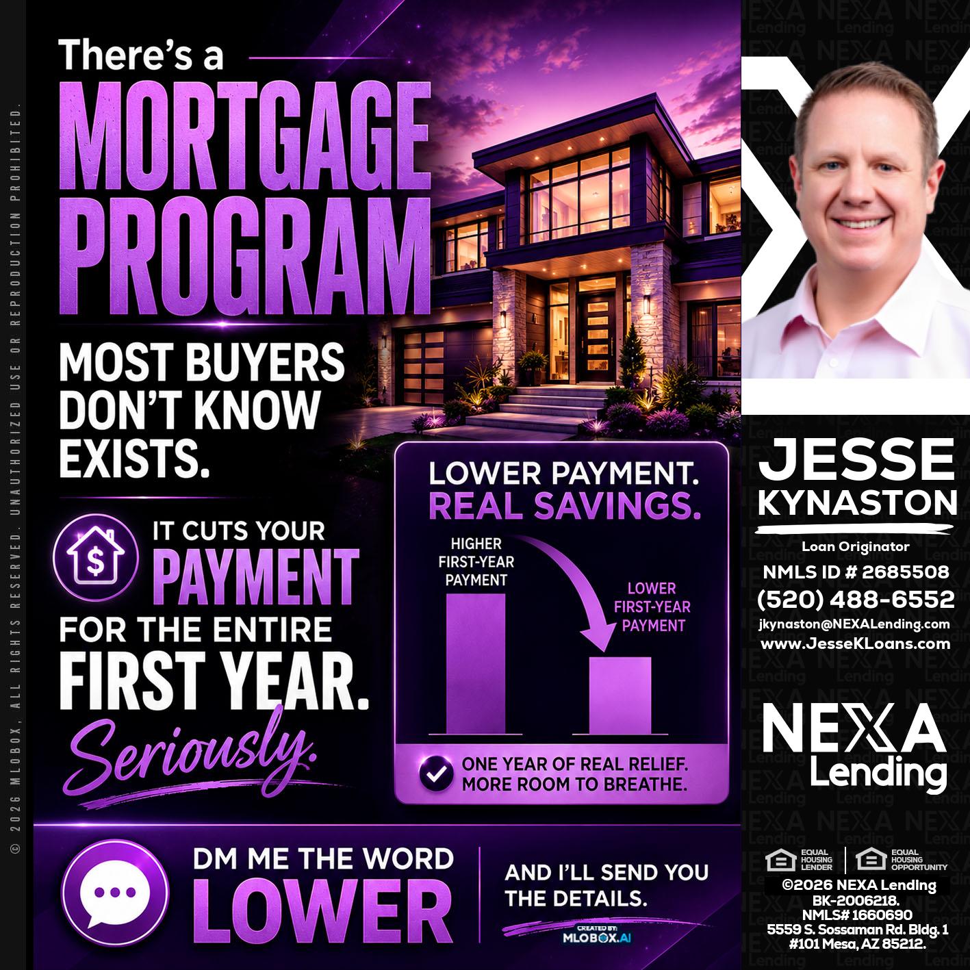MORTGAGE PROGRAM - Jesse Kynaston -Loan Originator
