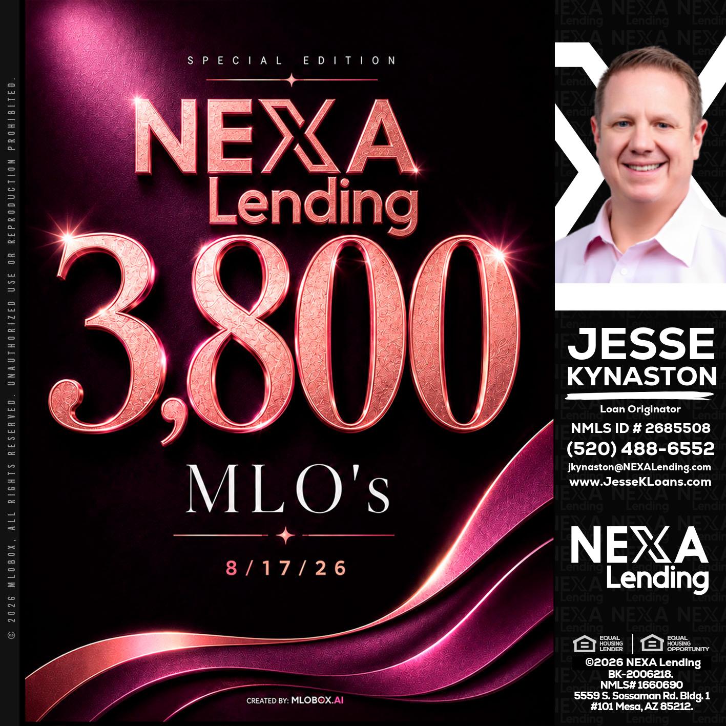 3800 MLOs - Jesse Kynaston -Loan Originator