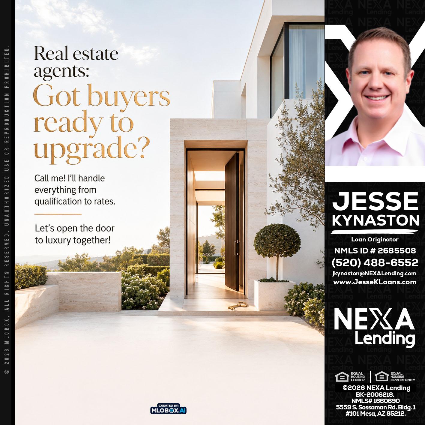 REAL ESTATE AGENTS - Jesse Kynaston -Loan Originator