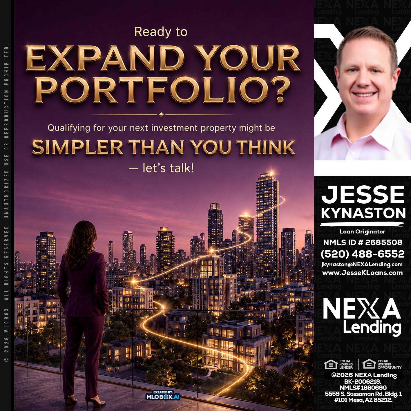 EXPAND YOUR PORTFOLIO - Jesse Kynaston -Loan Originator