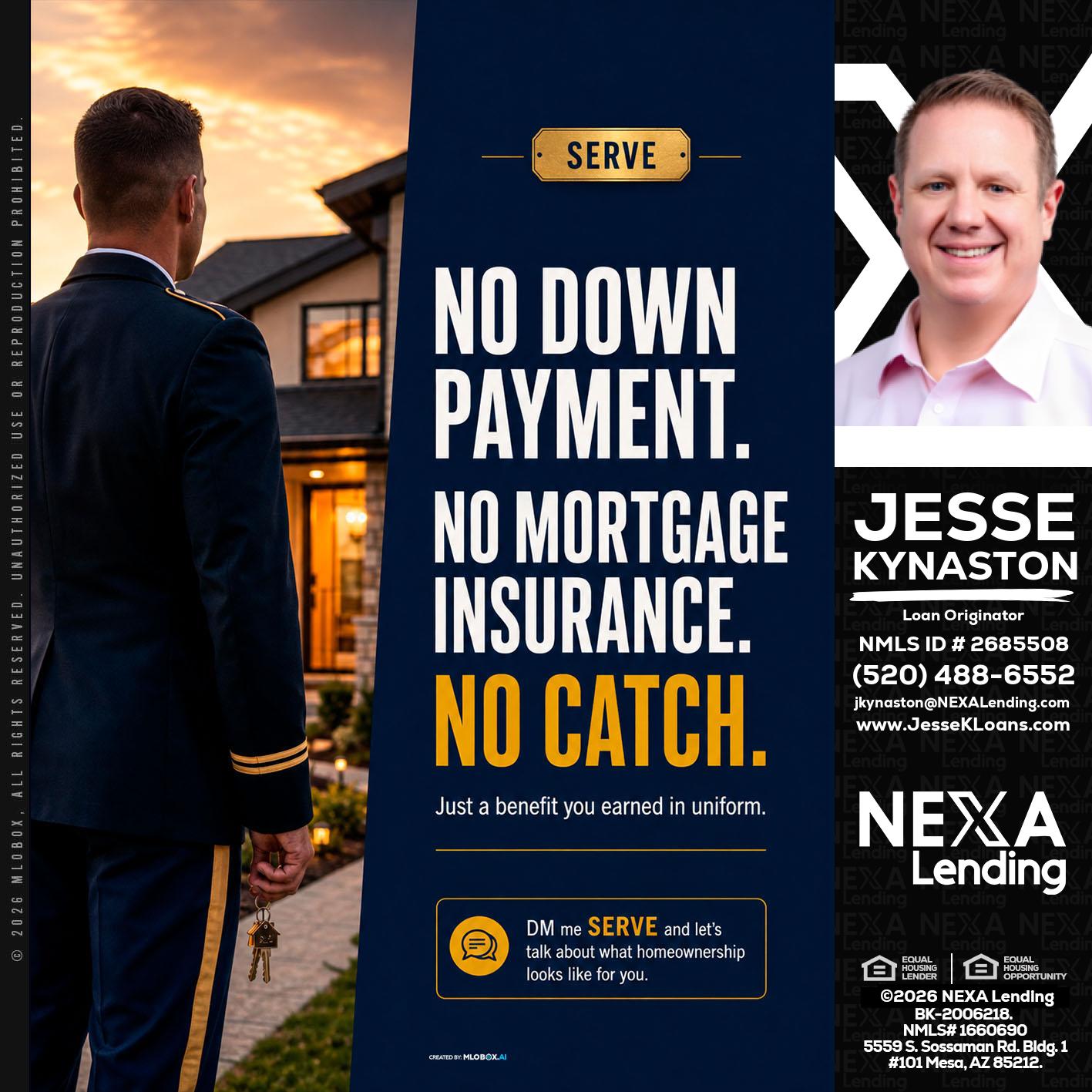 NO DOWN PAYMENT - Jesse Kynaston -Loan Originator